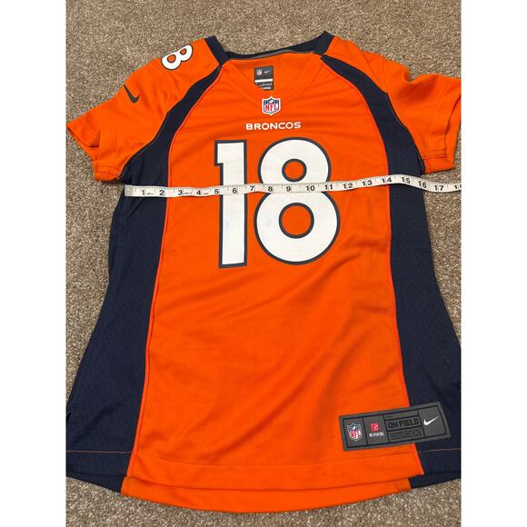 Women's Denver Broncos Peyton Manning Nike Orange Limited Jersey SZ M on Field - Picture 6 of 7